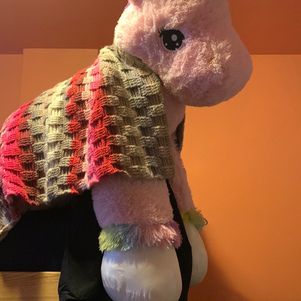 Giant unicorn stuffed animal